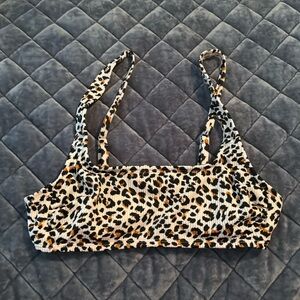 Cheetah print girls bathing suit top!